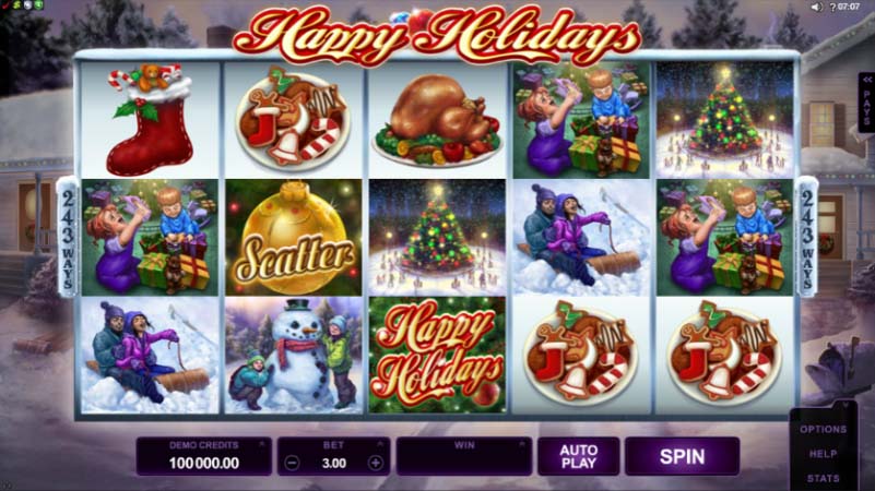 Happy Holidays игровой автомат